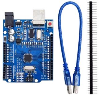 Placa de desarrollo Arduino UNO R3 ATmega328P con cable