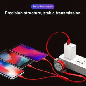 Cable de Cargador USB Retráctil 3 en 1 6 calbe3en1 2
