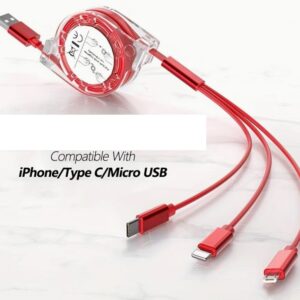 Cable de Cargador USB Retráctil 3 en 1 5 calbe3en1 3