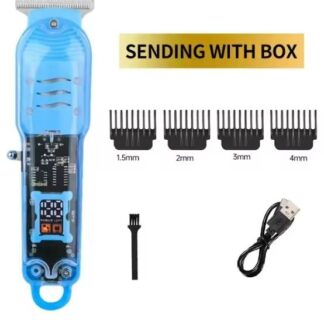 Maquina Para Cortar Cabello profesional inalámbrica recargable Azul