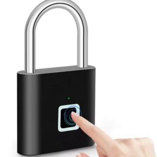 Candado - Cerradura de huella digital con carga USB sin llave (Negro)